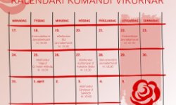 Nógv á skrá komandi vikurnar